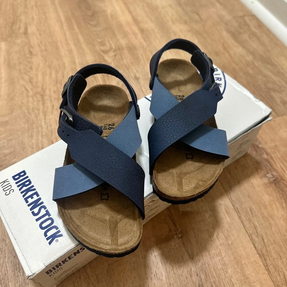 BIRKENSTOCK | NEW Toddler Kid's Spice Blue Guam Strap Sandals, 26‎ EU, 9.5 US